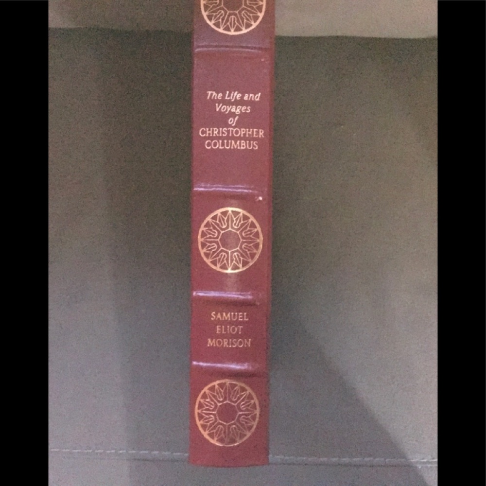 Leatherbound Easton Prs about Columbus travels